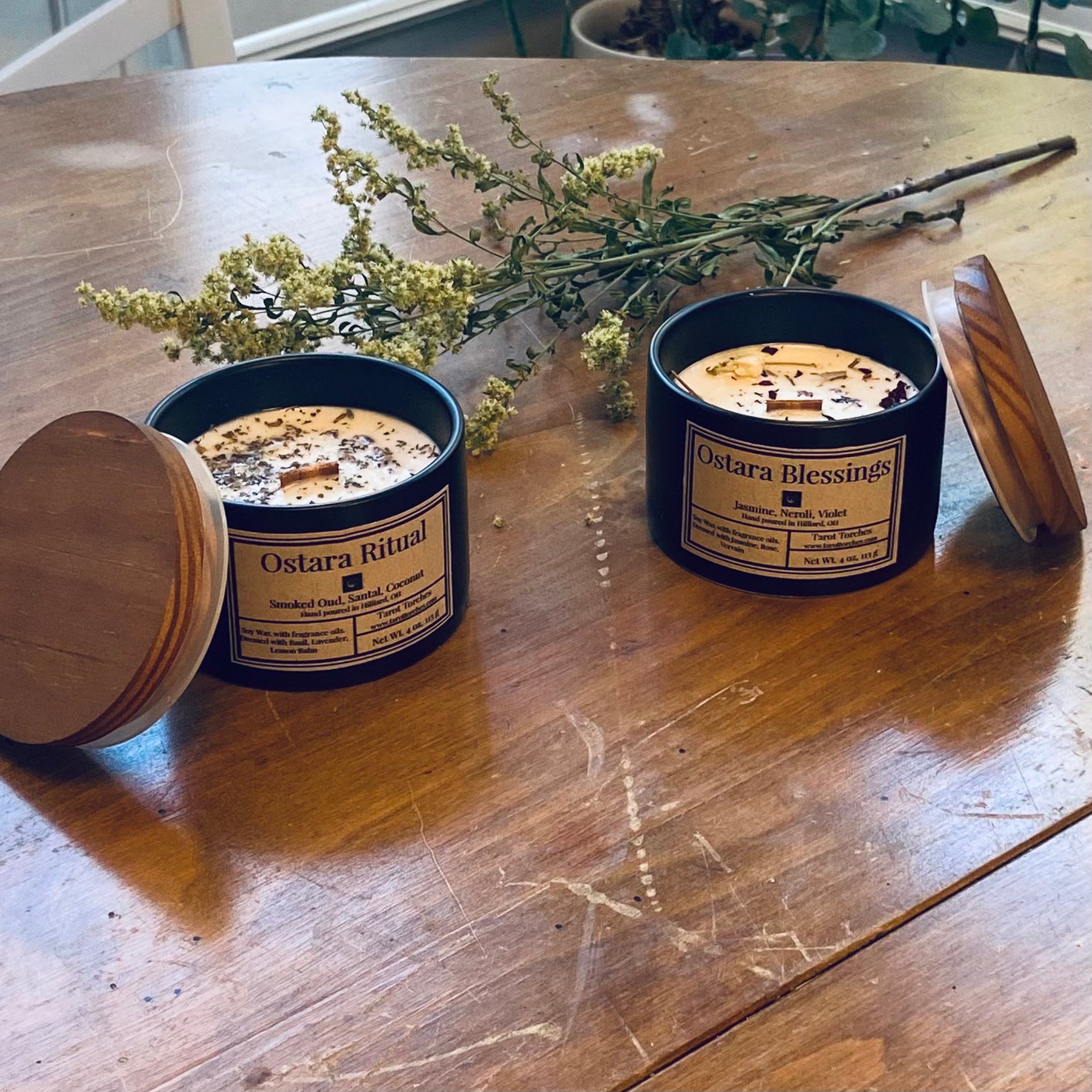 Ostara Ceramic Candles