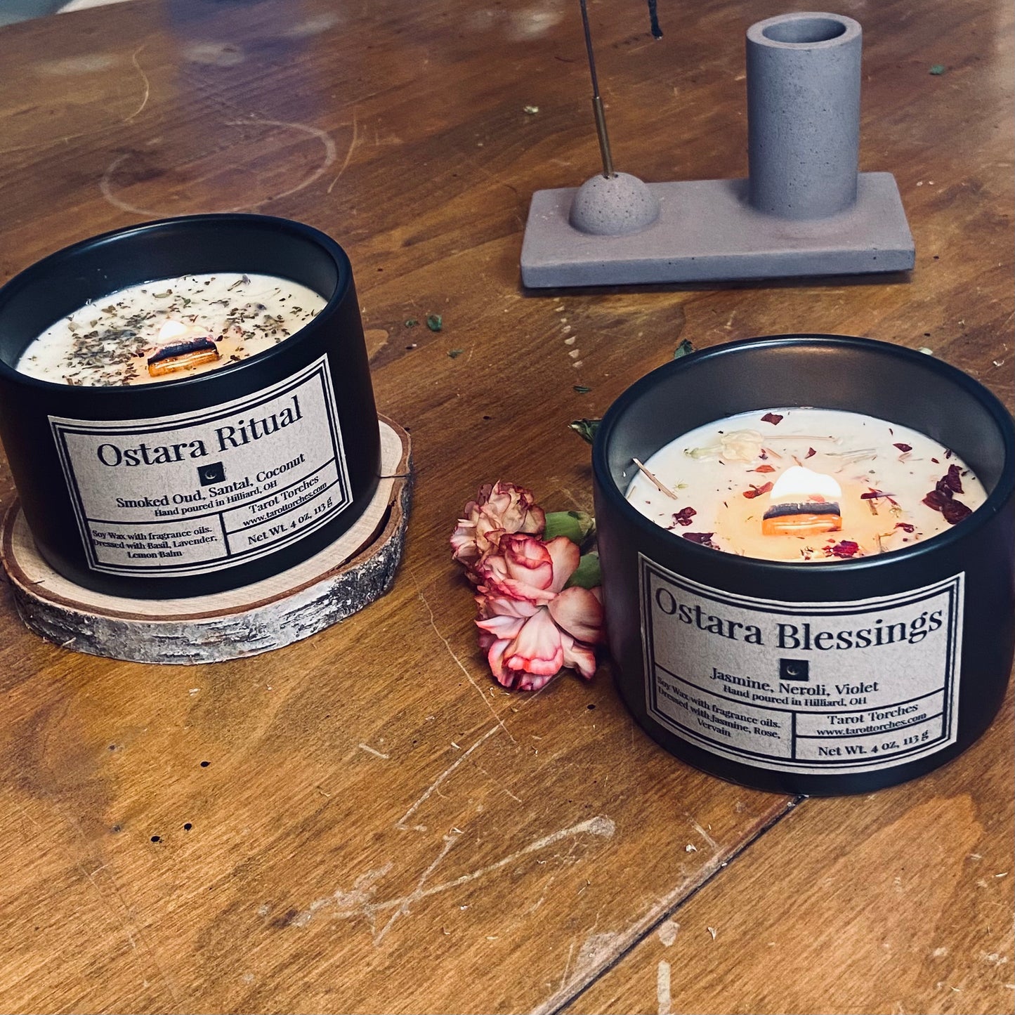 Ostara Ceramic Candles