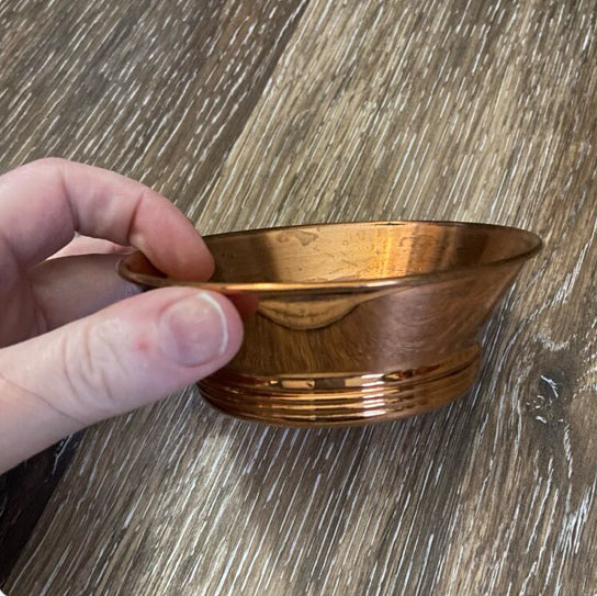 Small Vintage Copper Offering Bowl
