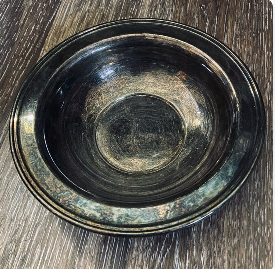 Vintage Offering Bowl - Silver Plate