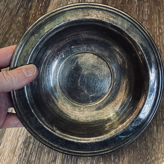 Vintage Offering Bowl - Silver Plate