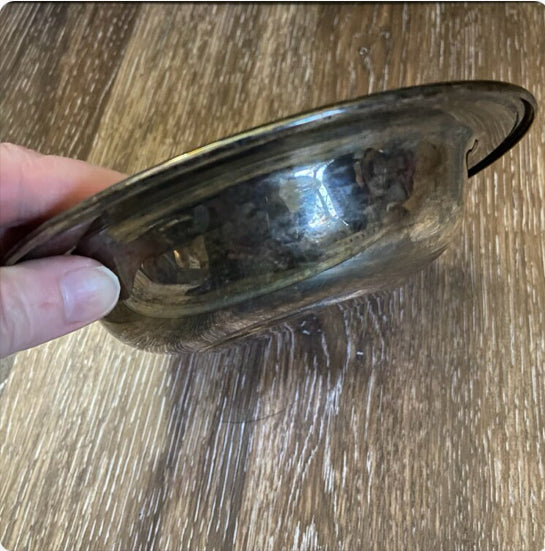 Vintage Offering Bowl - Silver Plate
