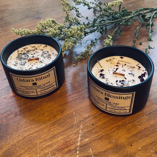 Ostara Ceramic Candles